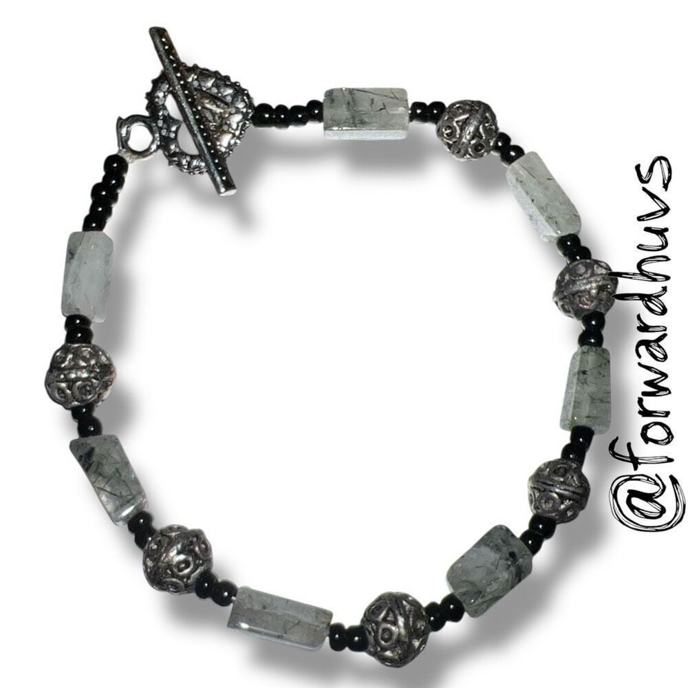Bundle Sale 3 for $15 | Stone, Seed Bead & Metal Bead Bracelet